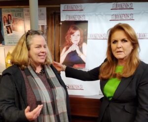 Sarah Ferguson The Duchess of York visited NJ, pictured with Reading Tutor, Jen Slaight of Reading Coach of Delaware