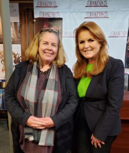 Sarah Ferguson, The Duchess of York in New Jersey with Jennifer Slaight in 2023